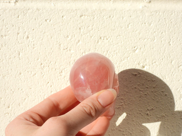 Star Rose Quartz skull