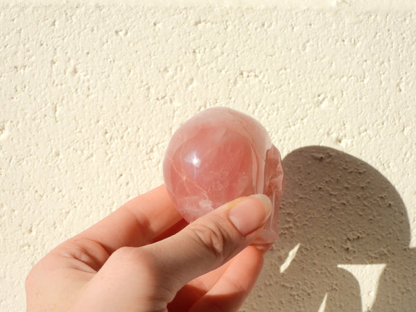 Star Rose Quartz skull
