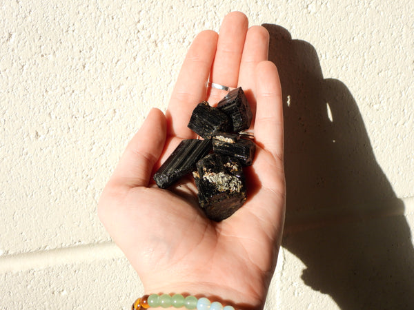 Raw Black Tourmaline chunks