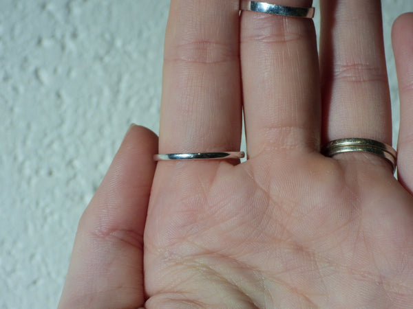 Sterling Silver rough Amethyst ring