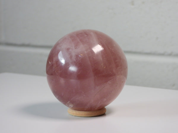 Star Rose Quartz sphere