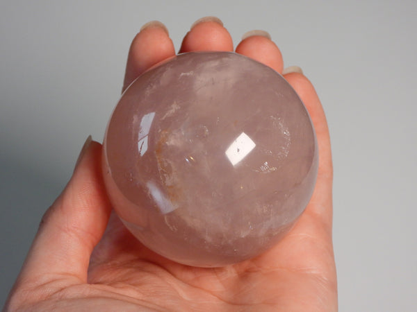 Star Rose Quartz sphere