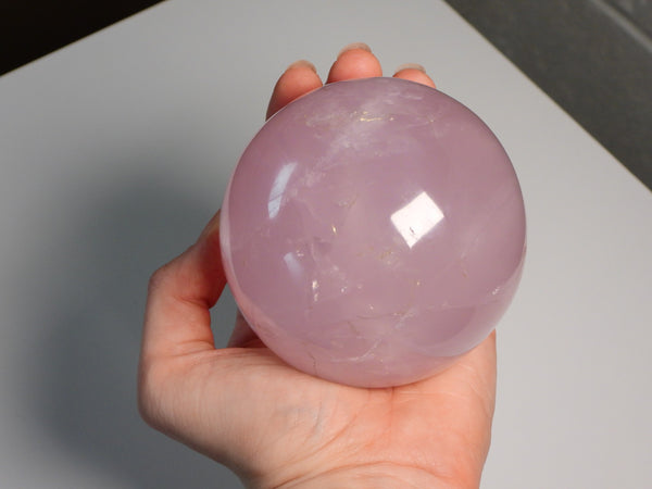 Star Rose Quartz sphere