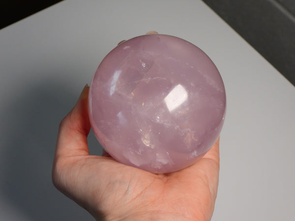 Star Rose Quartz sphere