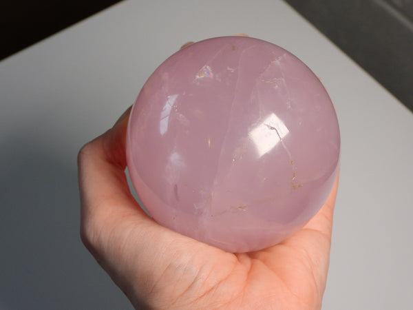 Star Rose Quartz sphere