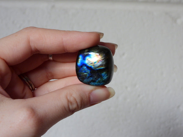 Labradorite tumbles