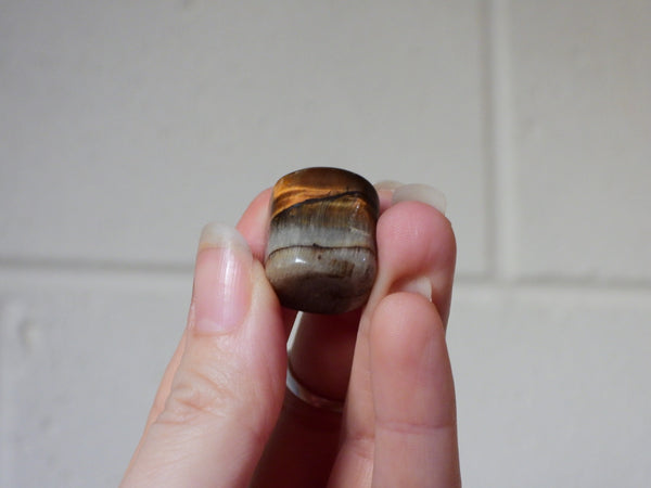 Tiger's Eye tumbles