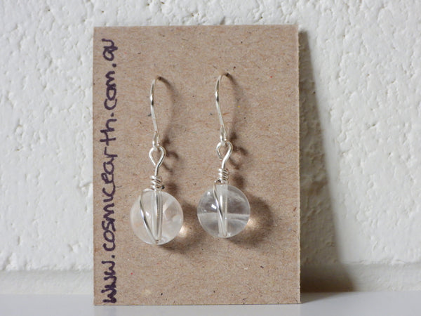 Clear Quartz earrings