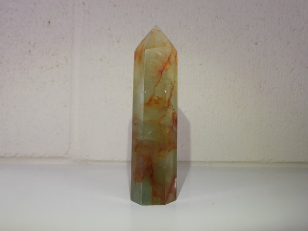 Fluorite and Fire Quartz tower