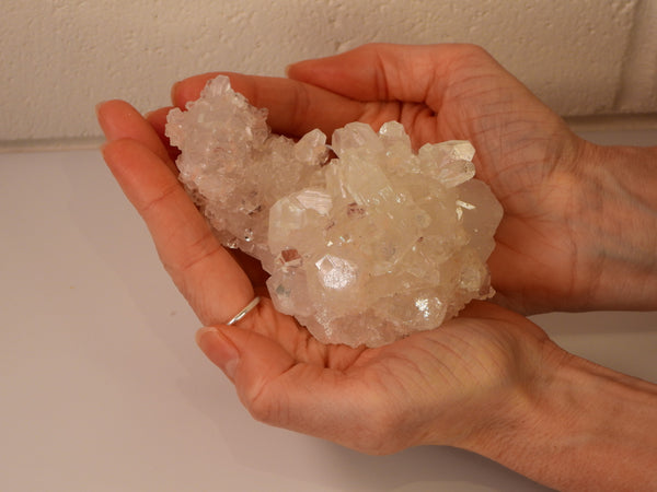 High grade Apophyllite on Calcite