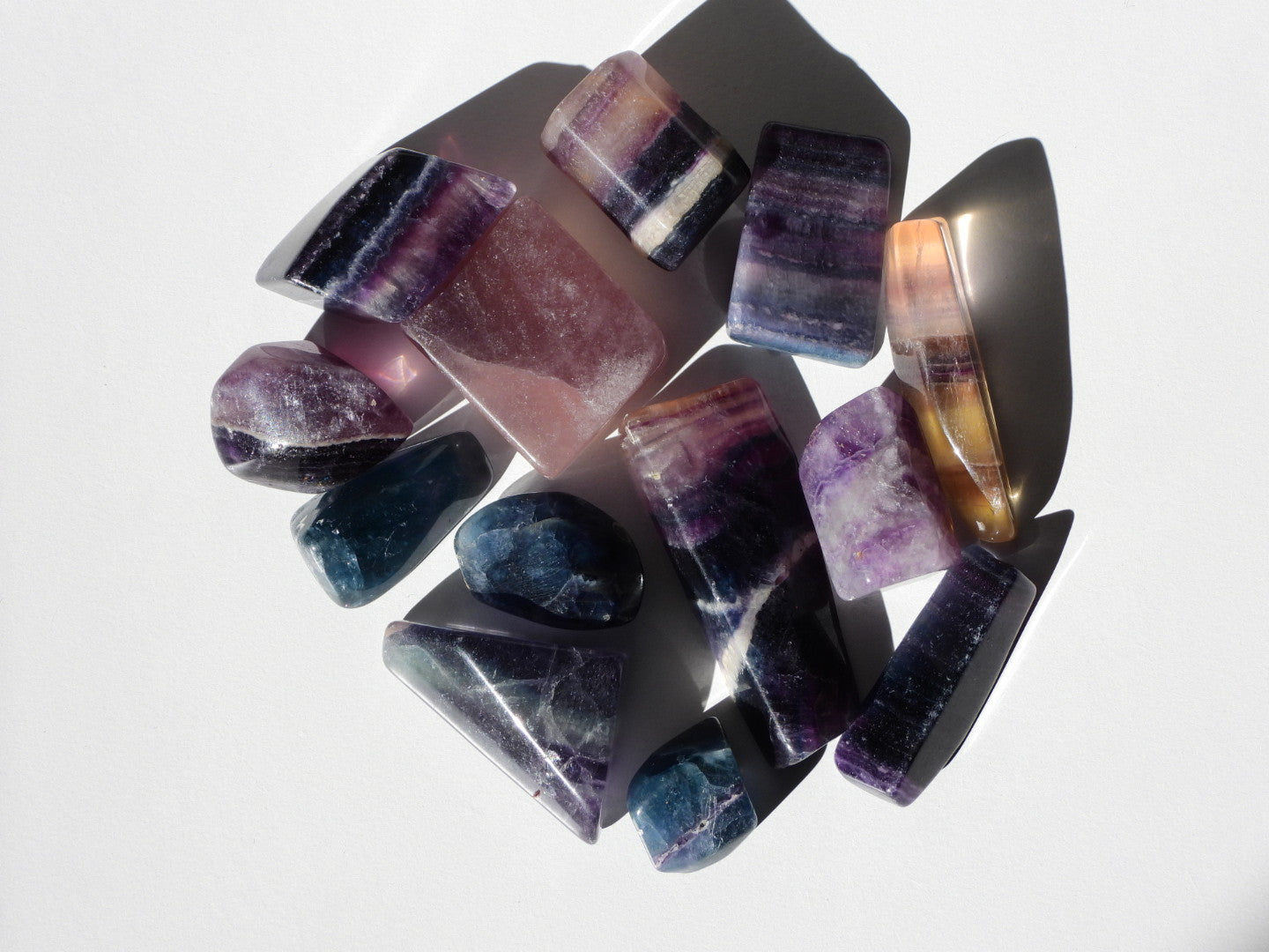 Rainbow Fluorite geo pebbles