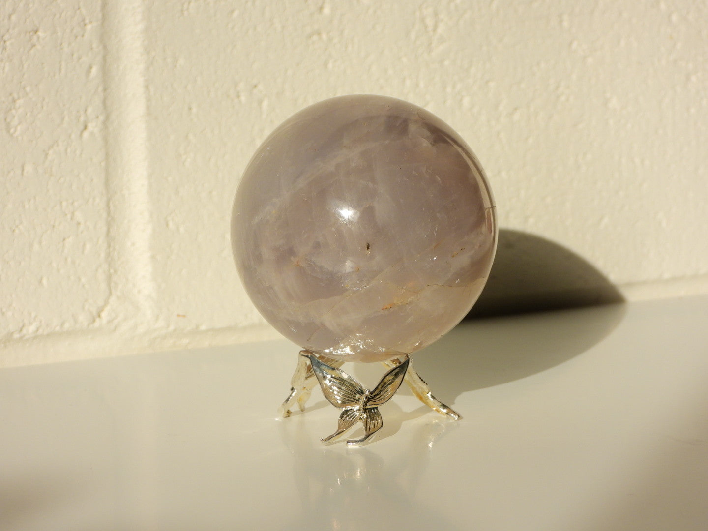 Blue Rose Quartz sphere