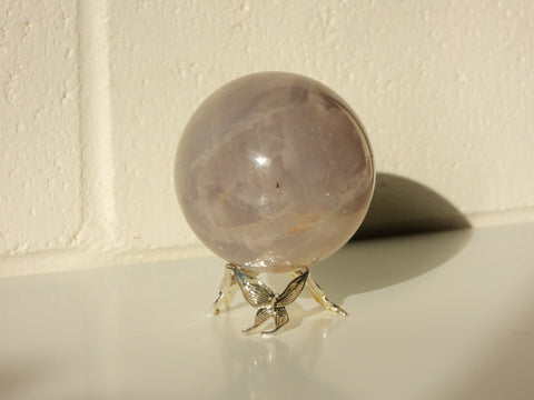 Blue Rose Quartz sphere