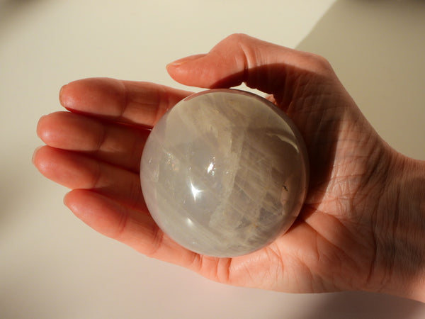 Blue Rose Quartz sphere