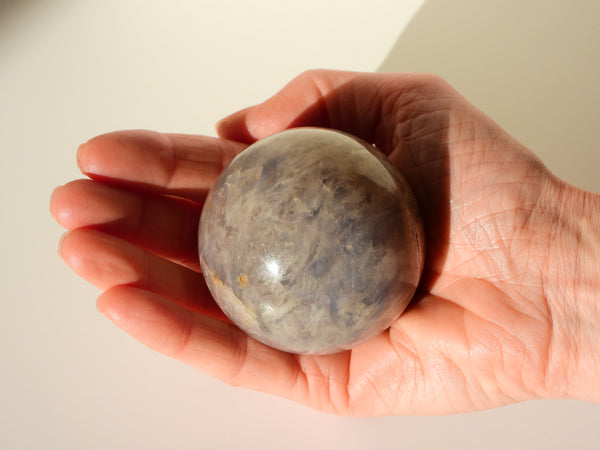 Blue Rose Quartz sphere