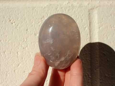 Blue Rose Quartz palm stone