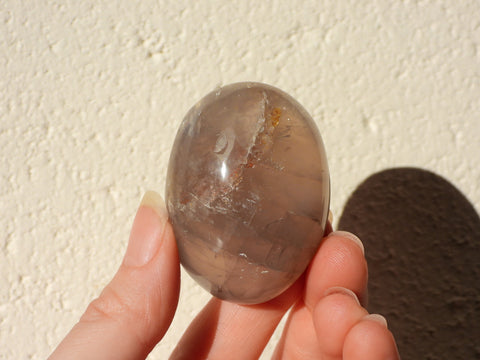 Blue Rose Quartz palm stone
