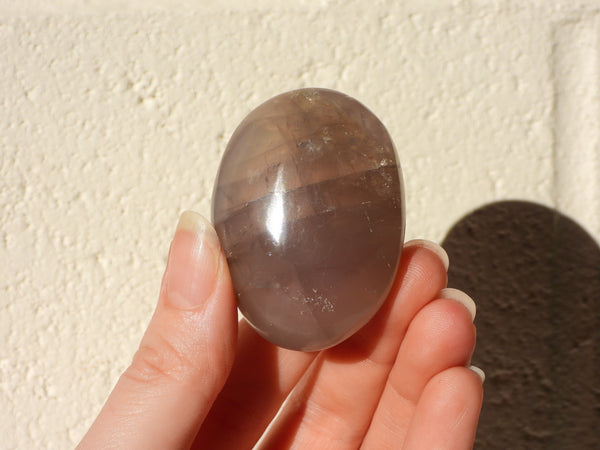 Blue Rose Quartz palm stone