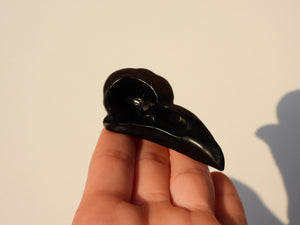 Black Obsidian raven skulls
