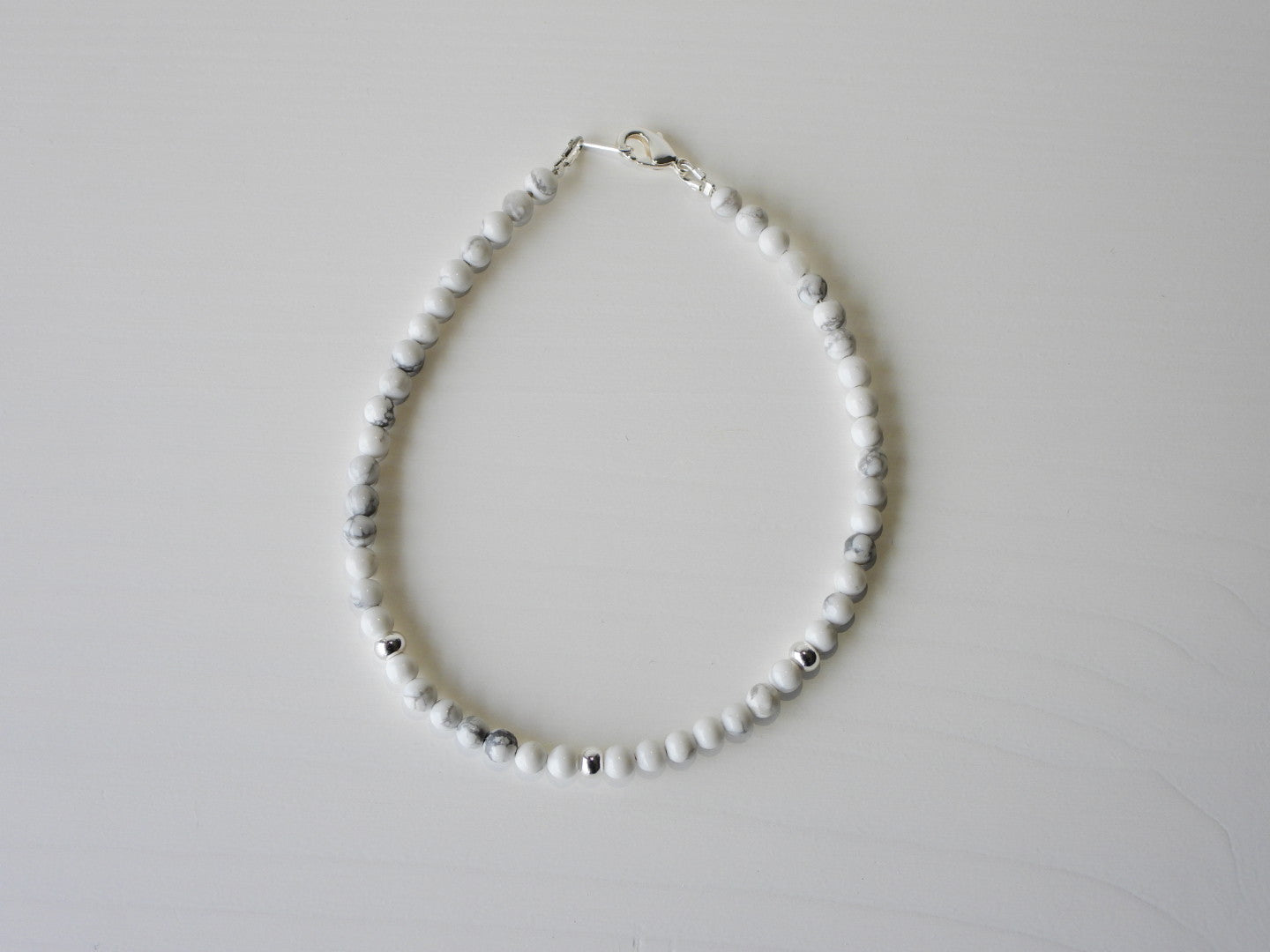 Howlite anklet