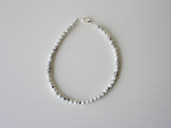 Howlite anklet