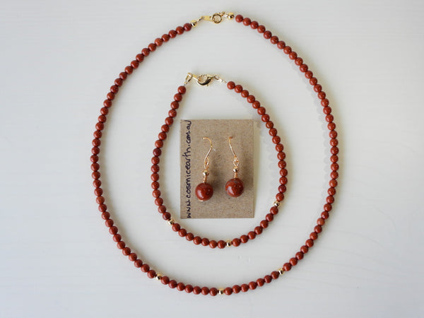 Red Jasper matching jewellery