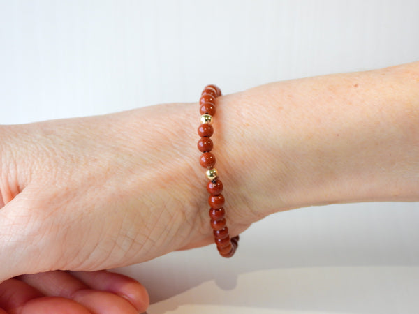 Red Jasper elastic bracelet