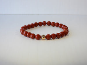 Red Jasper elastic bracelet
