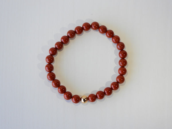 Red Jasper elastic bracelet