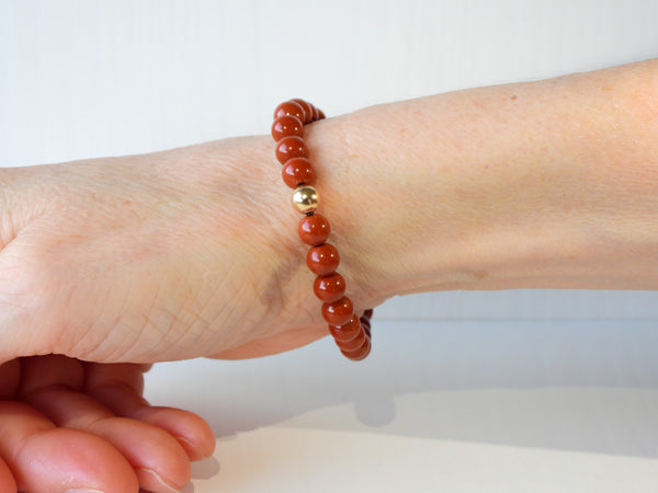 Red Jasper elastic bracelet