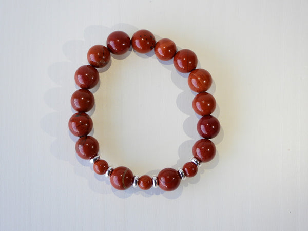 Red Jasper elastic bracelet