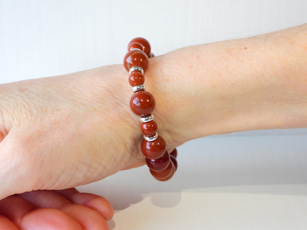Red Jasper elastic bracelet
