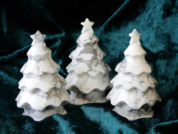 Howlite Christmas tree
