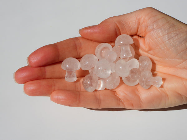 Clear Quartz mini mushrooms